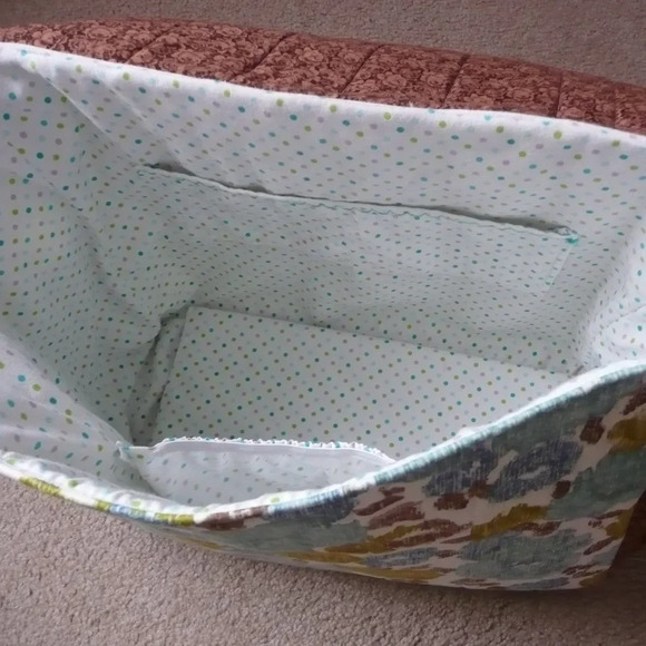 Handmade Baby Diaper Changing Bag Big Tote Adjustable Padded Shoulder Strap - Picture 3 of 4